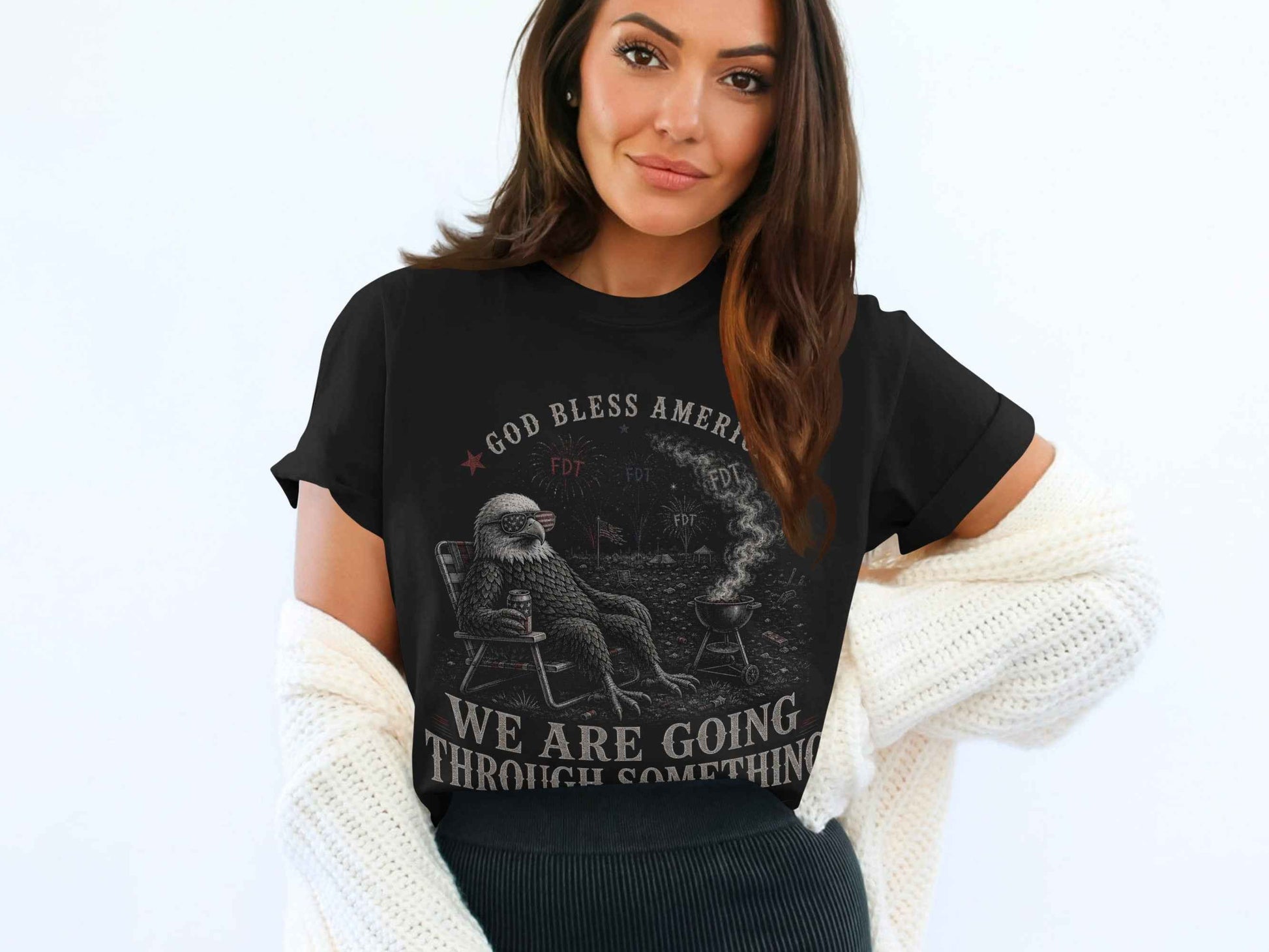Reclining Eagle 'Going Through Something' T-Shirt
