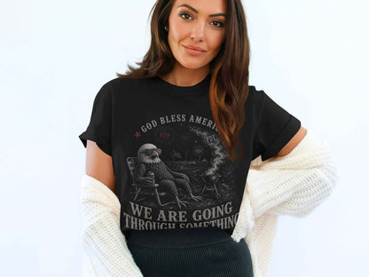 Reclining Eagle 'Going Through Something' T-Shirt