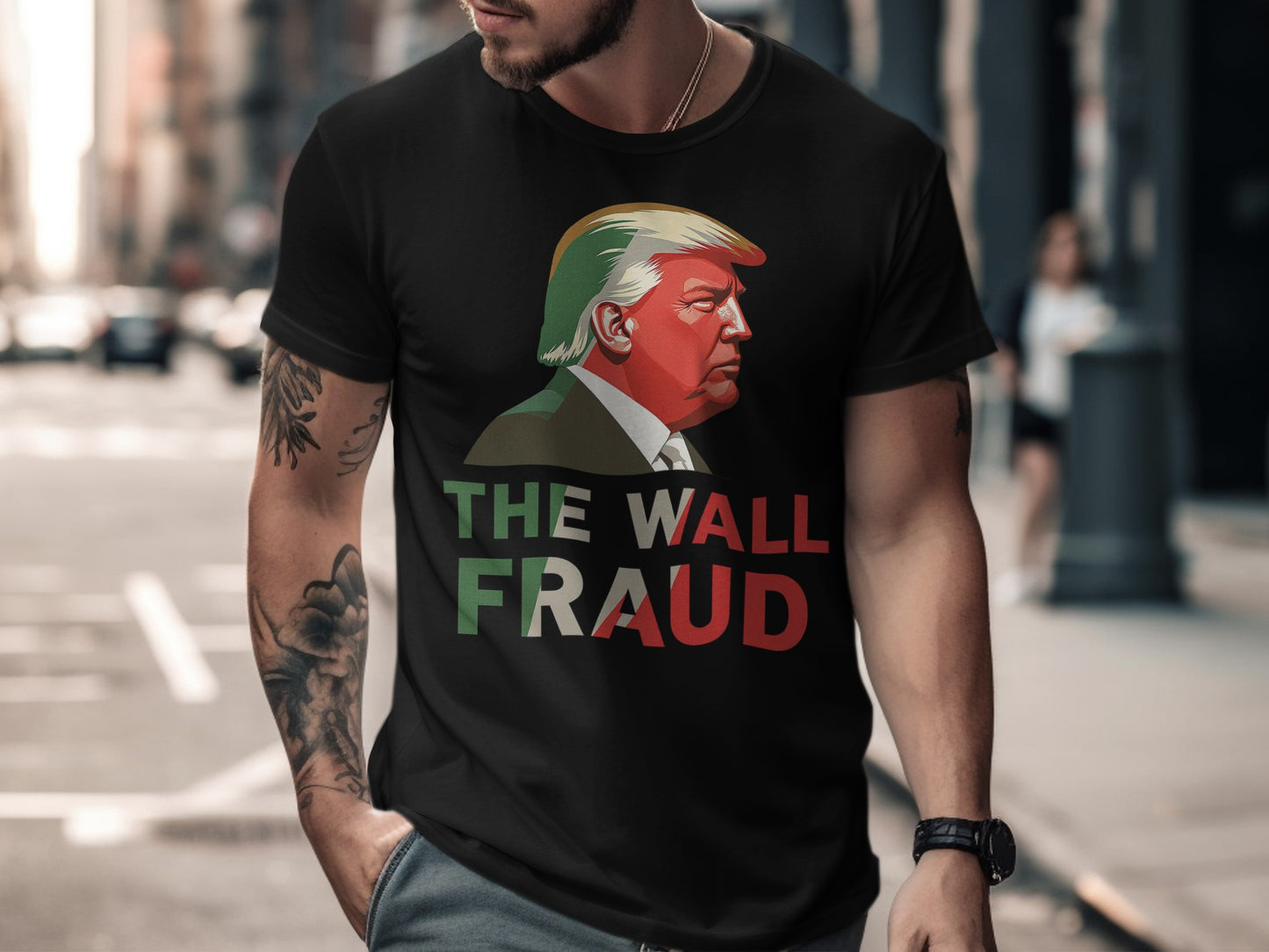The Wall Fraud Graphic Tee for Bold Statement product