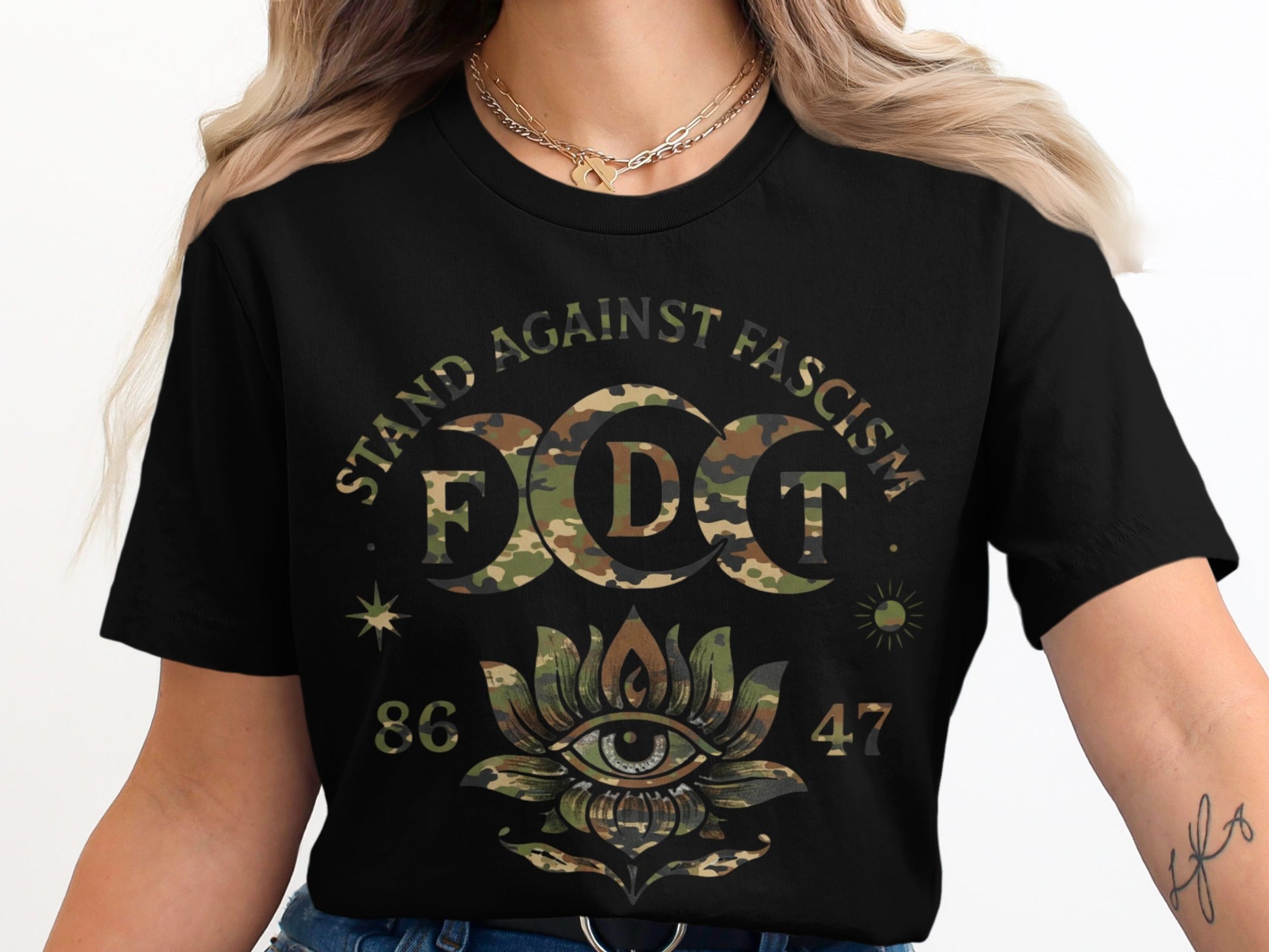 Stand Against Fascism FDT Graphic T-Shirt product type