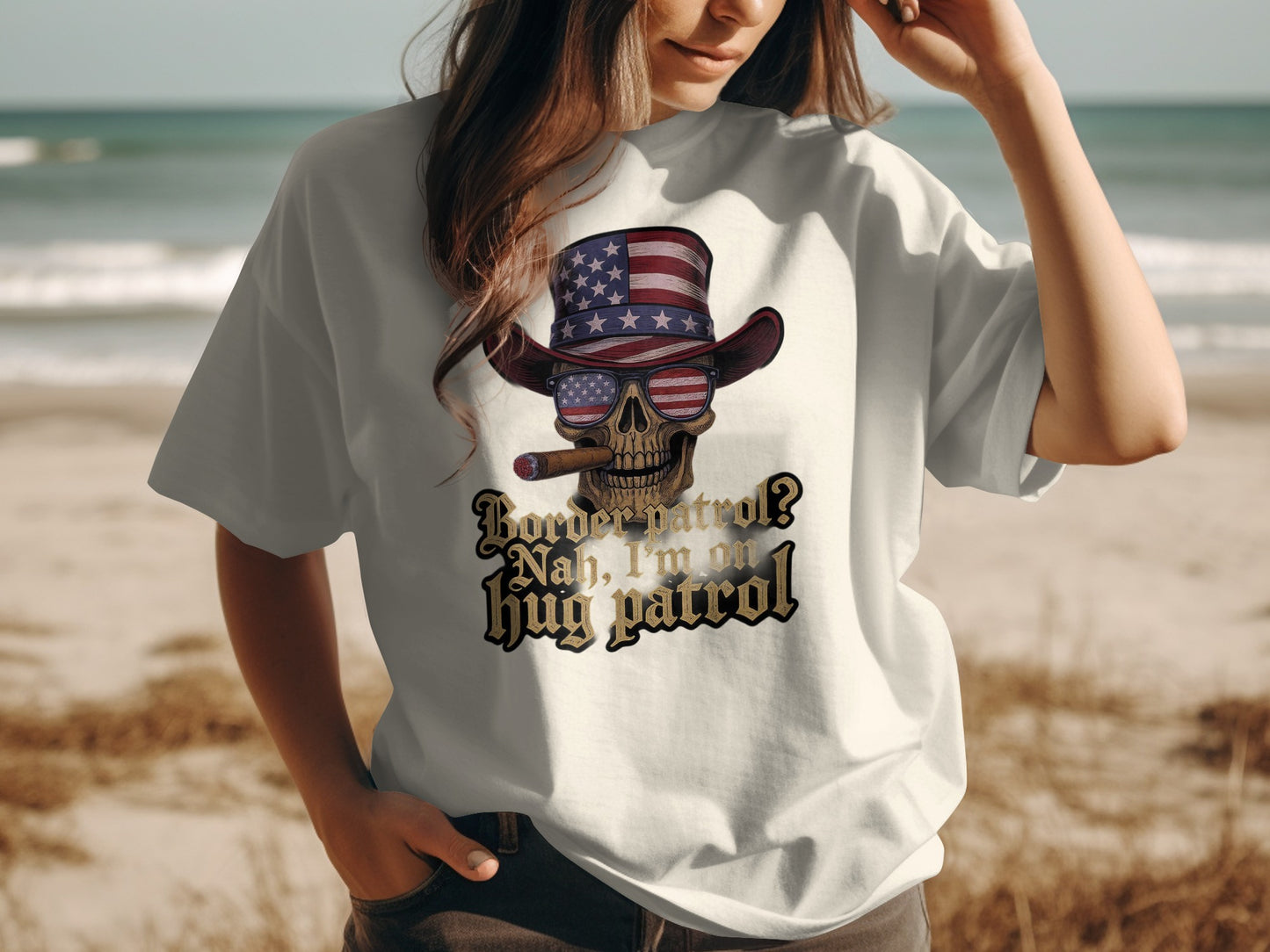 Border Patrol Nah I'm On Hug Patrol T-Shirt product