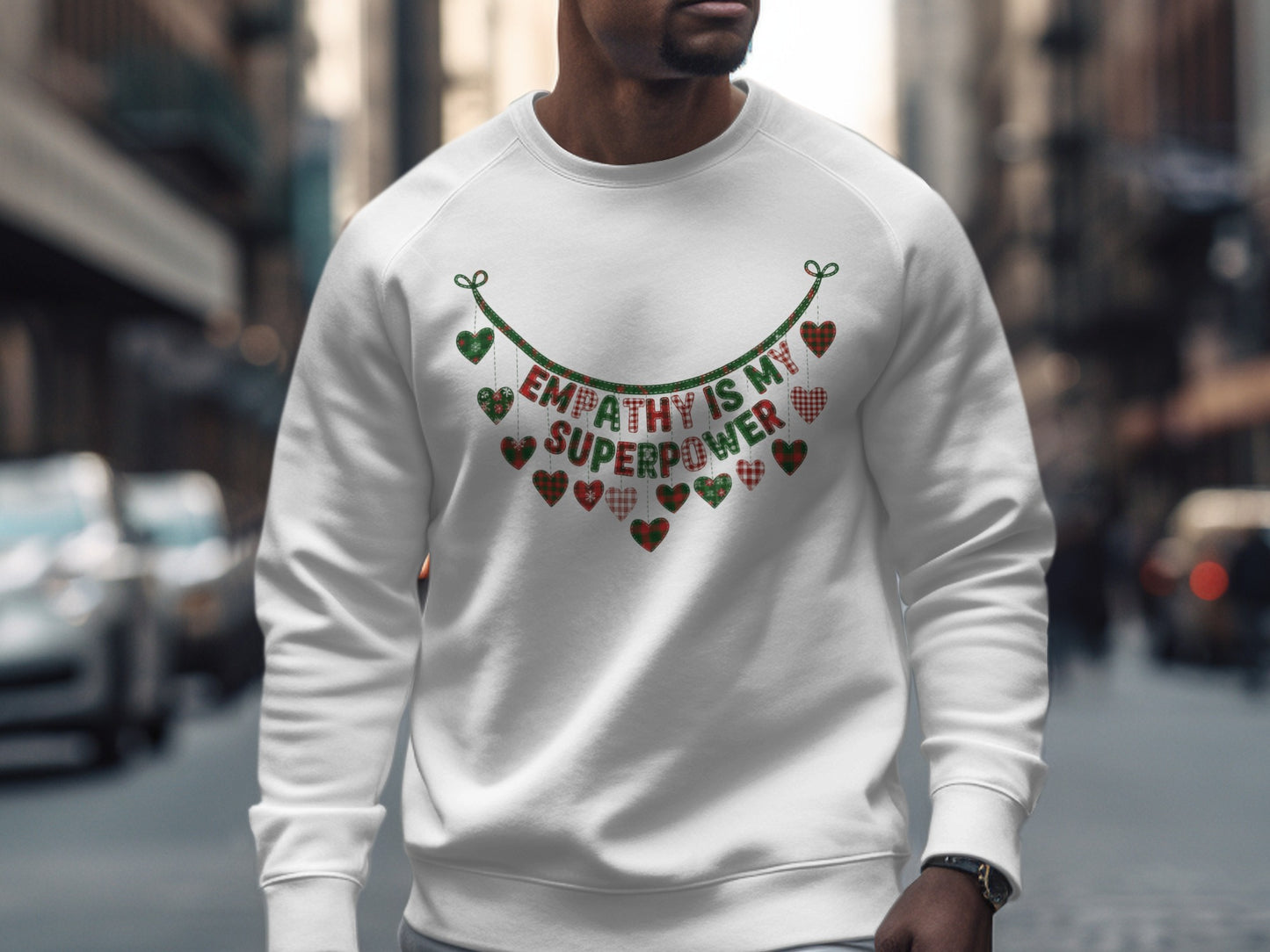 Empathy Is My Superpower Festive Sweater Product