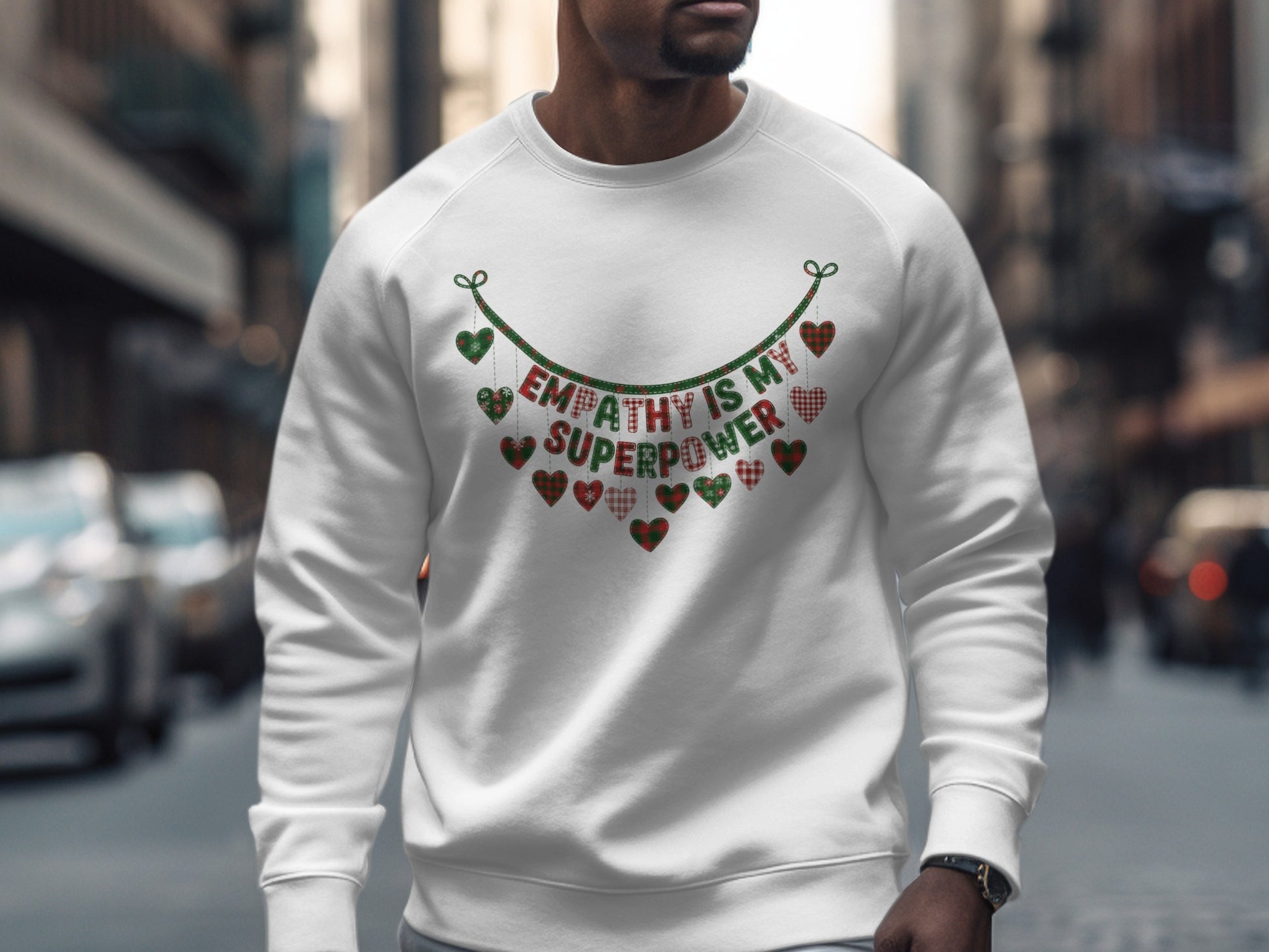 Empathy Is My Superpower Festive Sweater Product