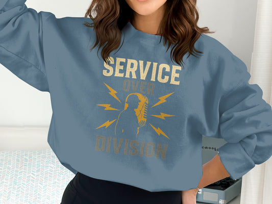 Service Over Division Graphic Sweatshirt product