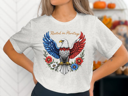 Rooted in Heritage Eagle Graphic Tee Shirt