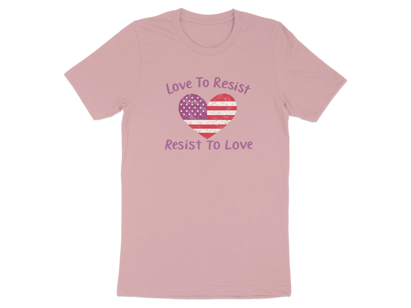 Love To Resist Resist To Love Heart T-Shirt
