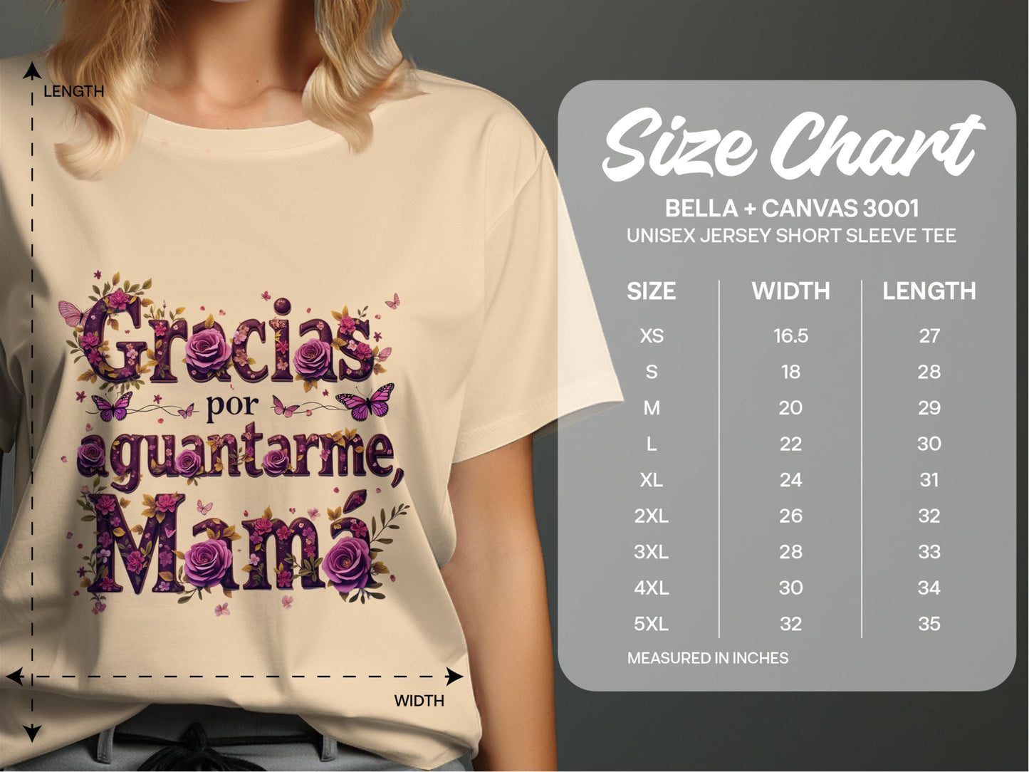 Gracias por aguantarme Mama graphic tee product