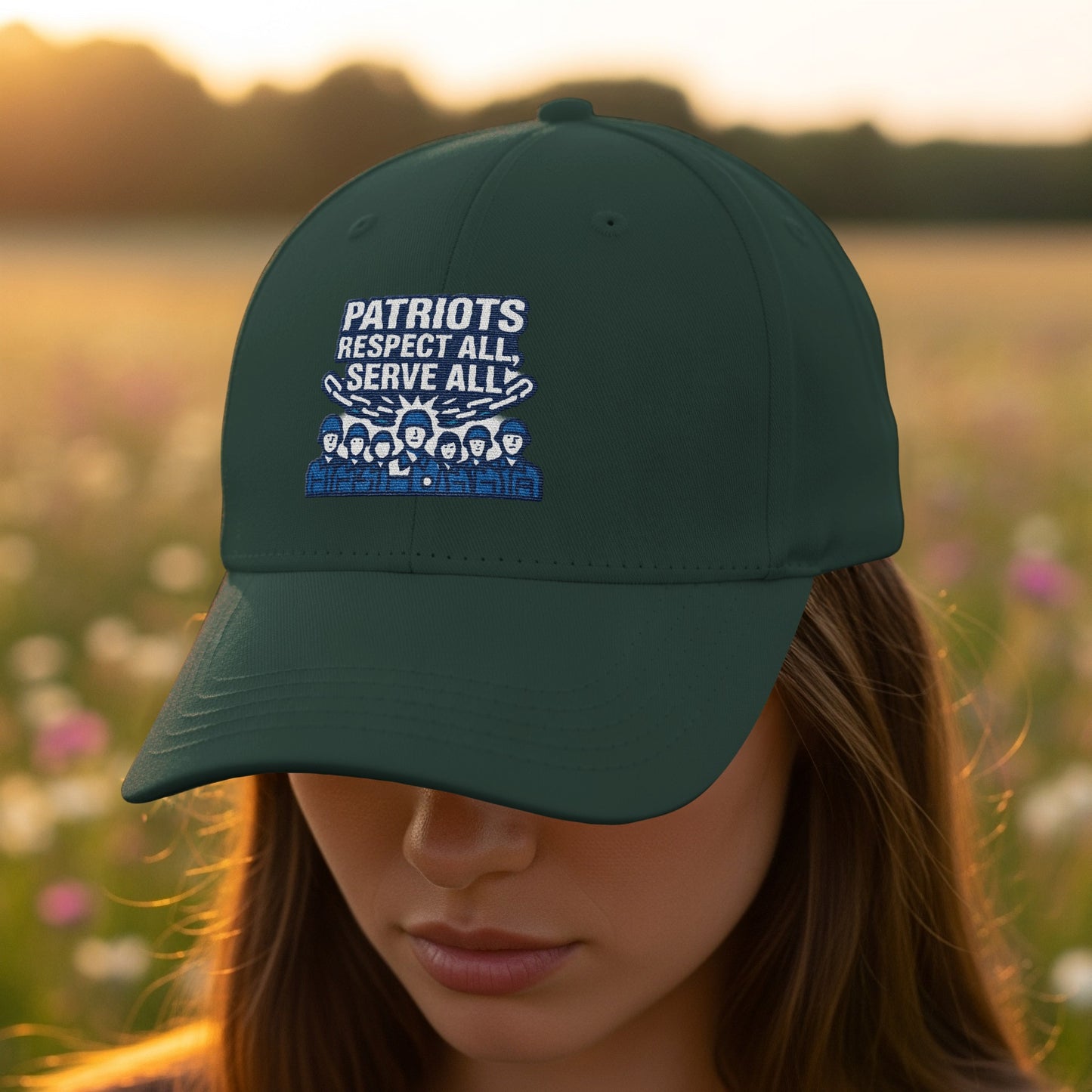 Patriots Respect All Serve All Embroidered Cap product type