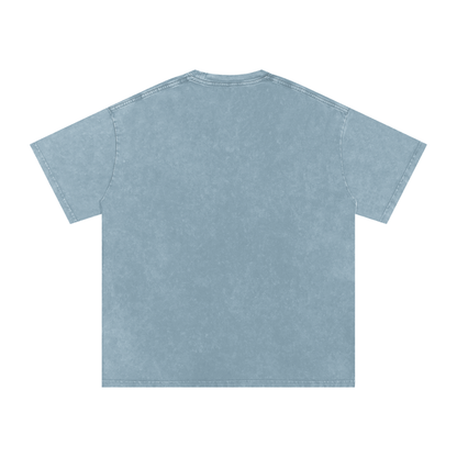 Amexican Pride Subtle FDT Design Snow Washed Oversized Cotton T-Shirt