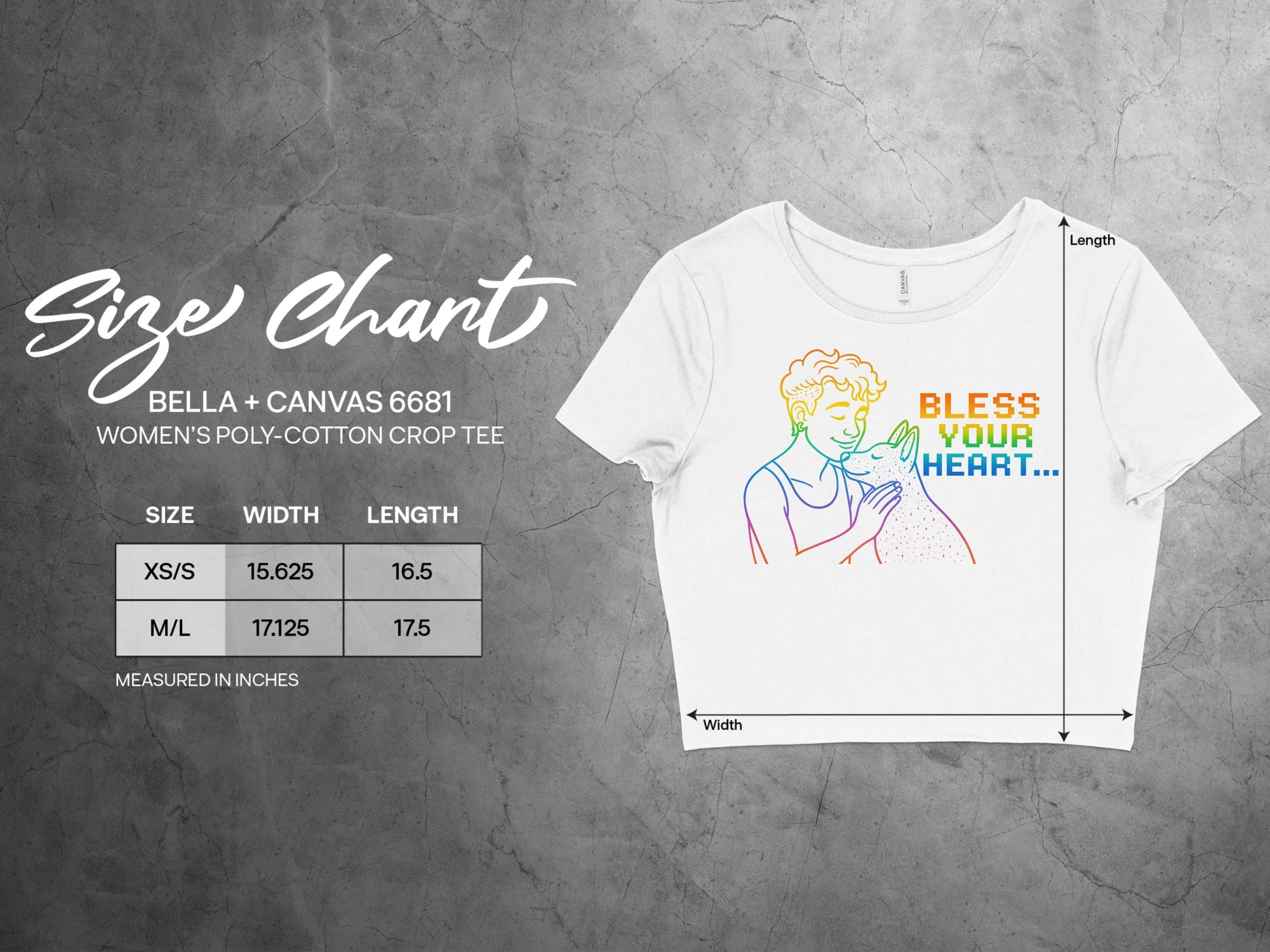 Bless Your Heart Graphic Crop Tee product type