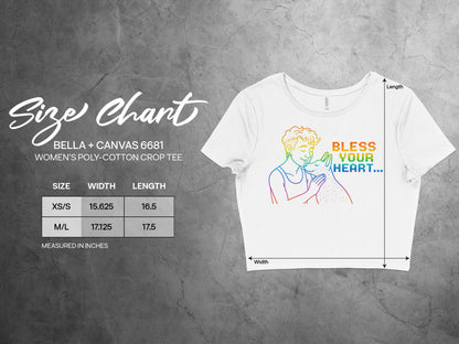 Bless Your Heart Graphic Crop Tee product type