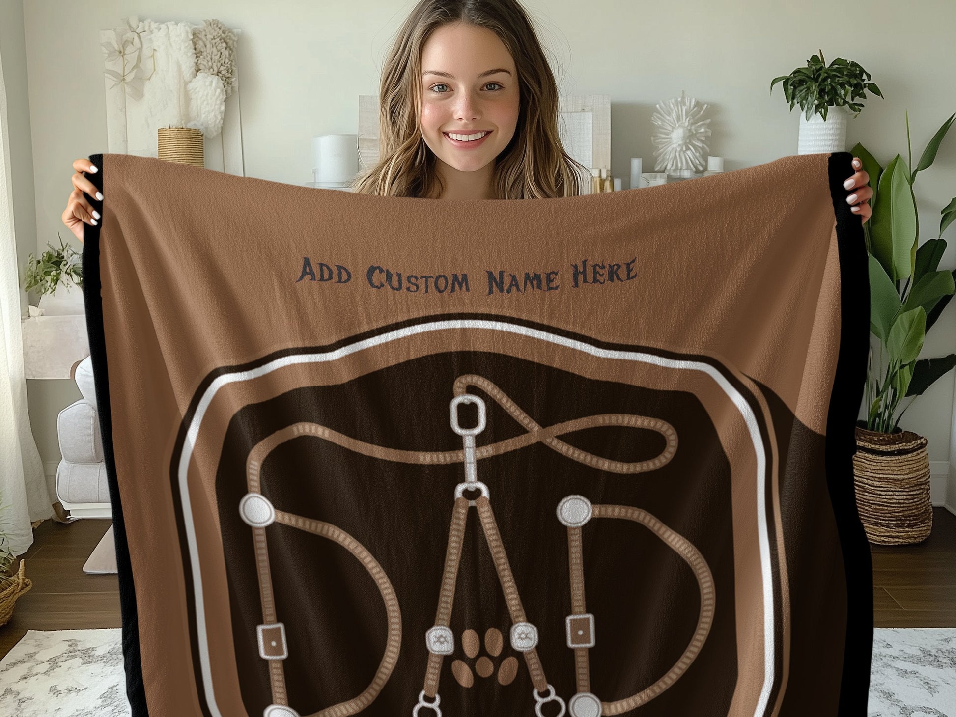 Personalized Dad Equestrian Blanket Unique Product