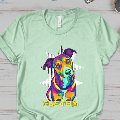 Custom Pop Art ..Gift Personlized Photo Family Shirt, Pet Tee, Soft Shirt For Mother's Day | Graduation Image Tee Upload Photo