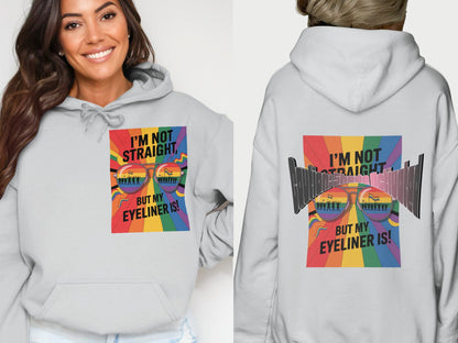I'm Not Straight But My Eyeliner Is Hoodie product