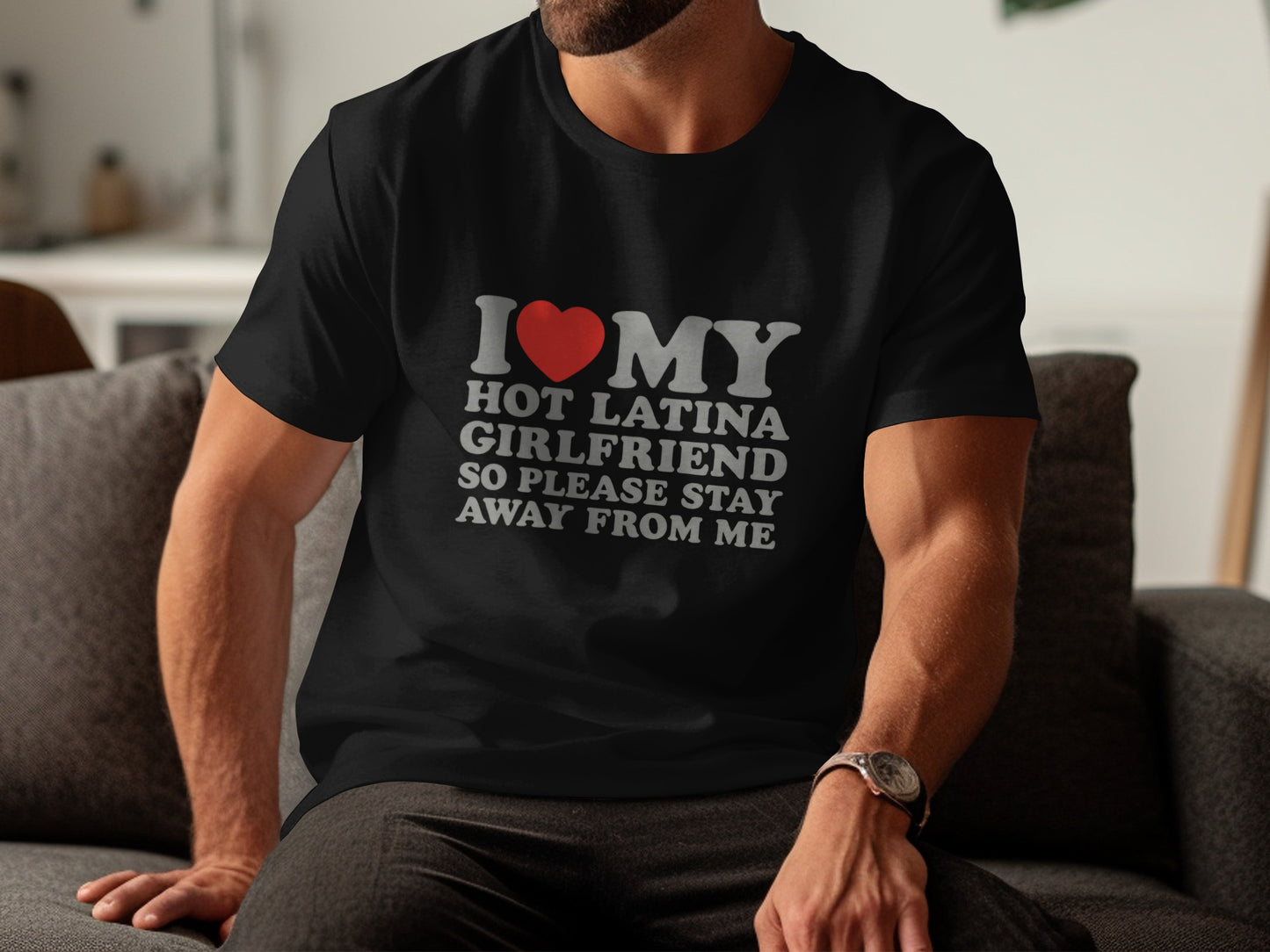 I Love My Hot Latina Girlfriend Graphic T-Shirt product
