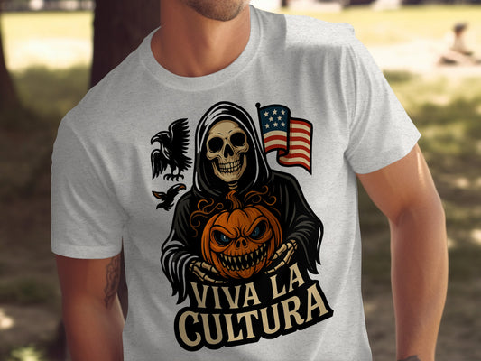Viva La Cultura Grim Reaper and Pumpkin Halloween product type