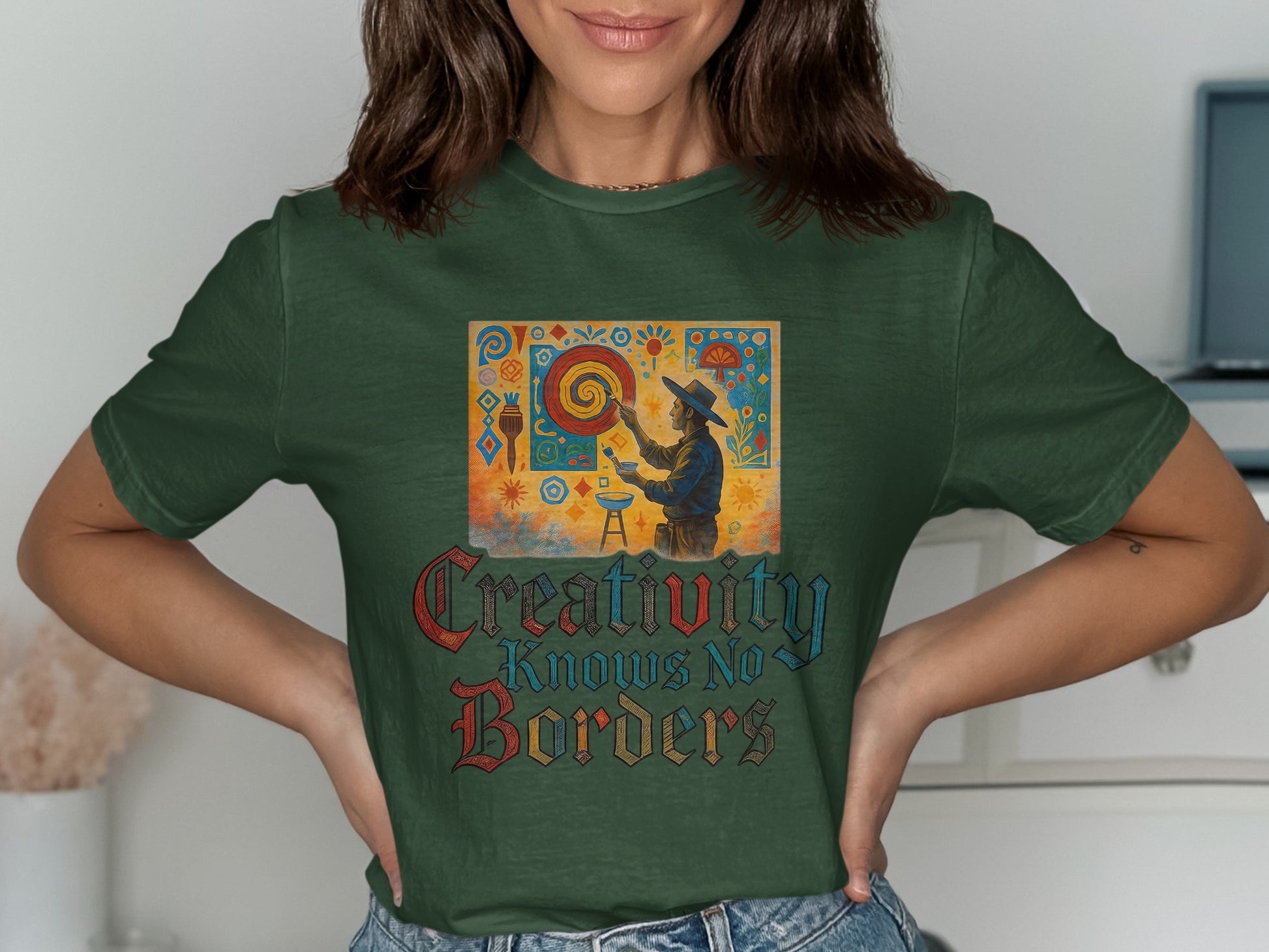 Creativity Knows No Borders Graphic T-shirt product type