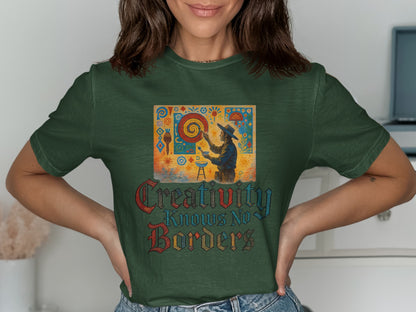 Creativity Knows No Borders Graphic T-shirt product type