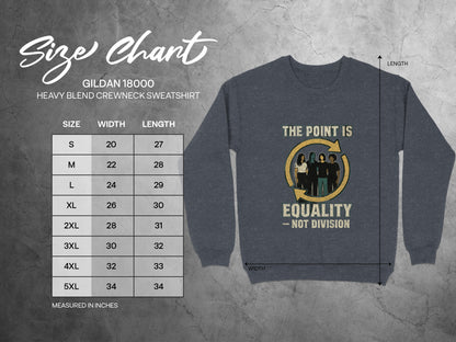 The Point Is Equality Not Division Sweatshirt product