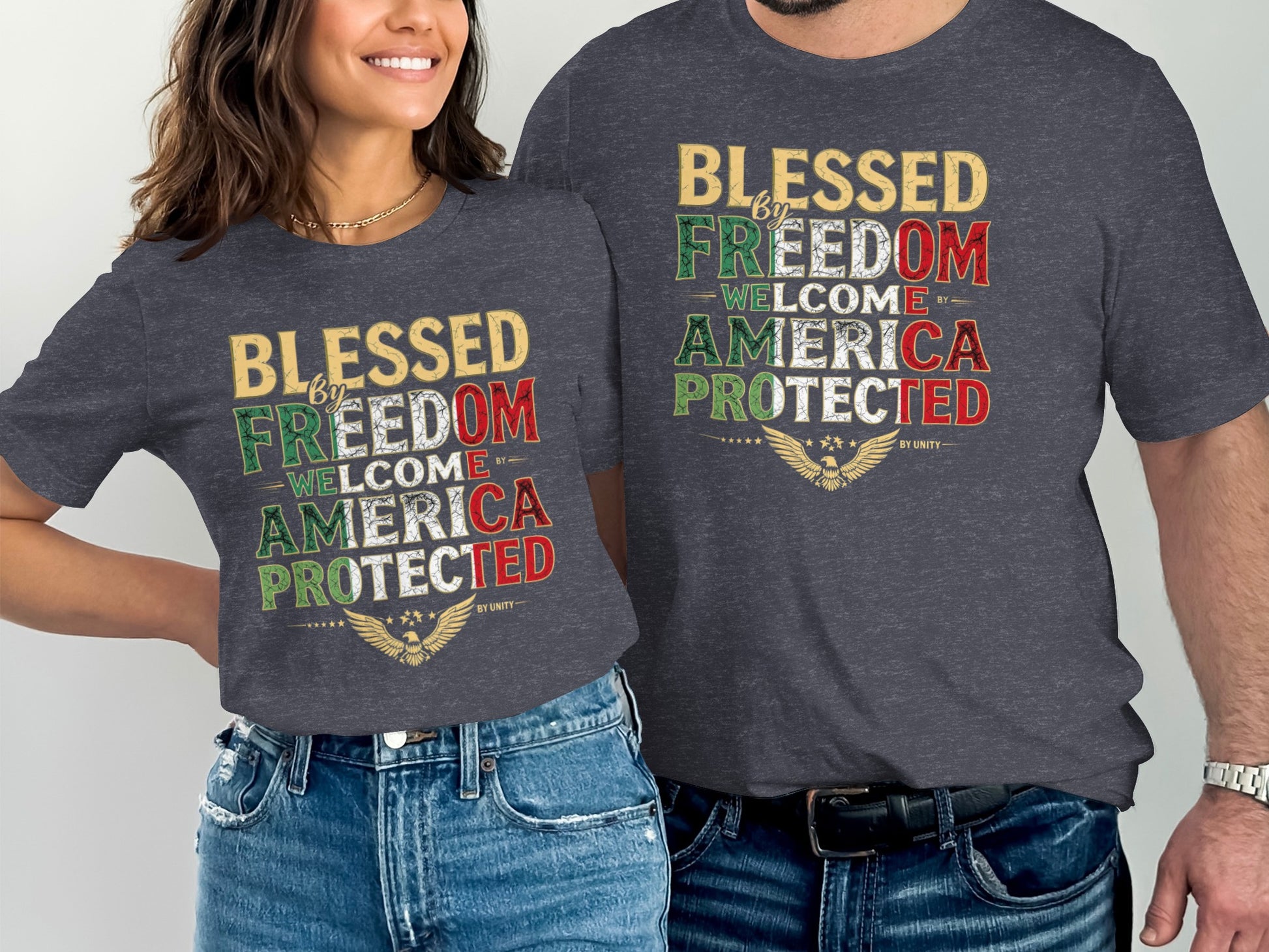 Blessed By Freedom Welcome America Protected Shirt Product