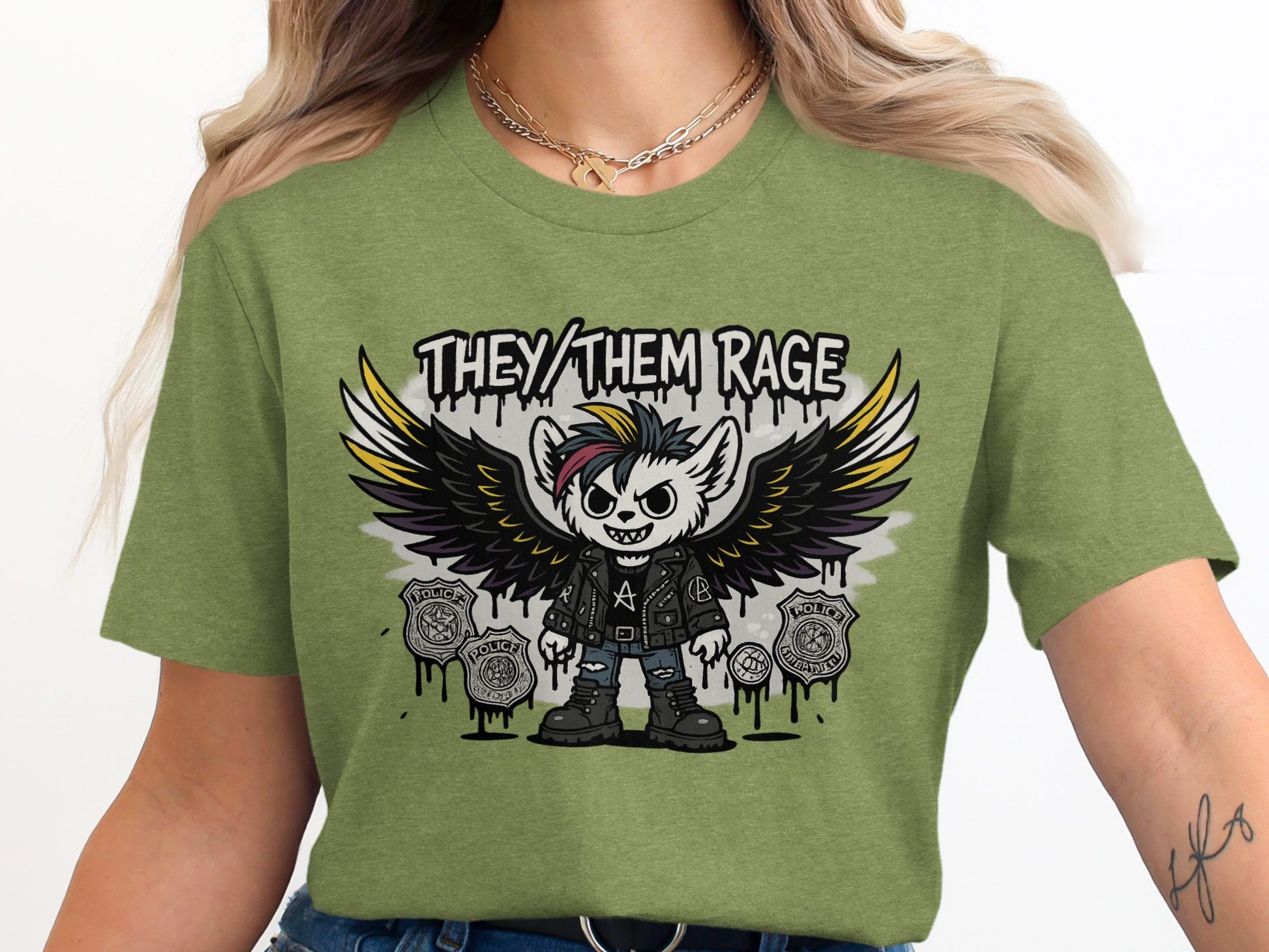 They Them Rage Character Design Shirt product