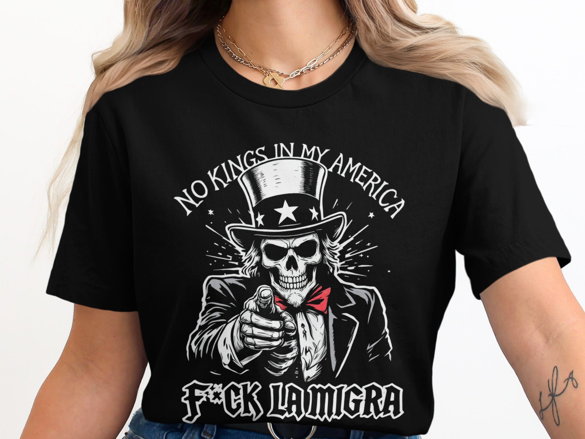 No Kings In My America F*ck LaMigra T-shirt product