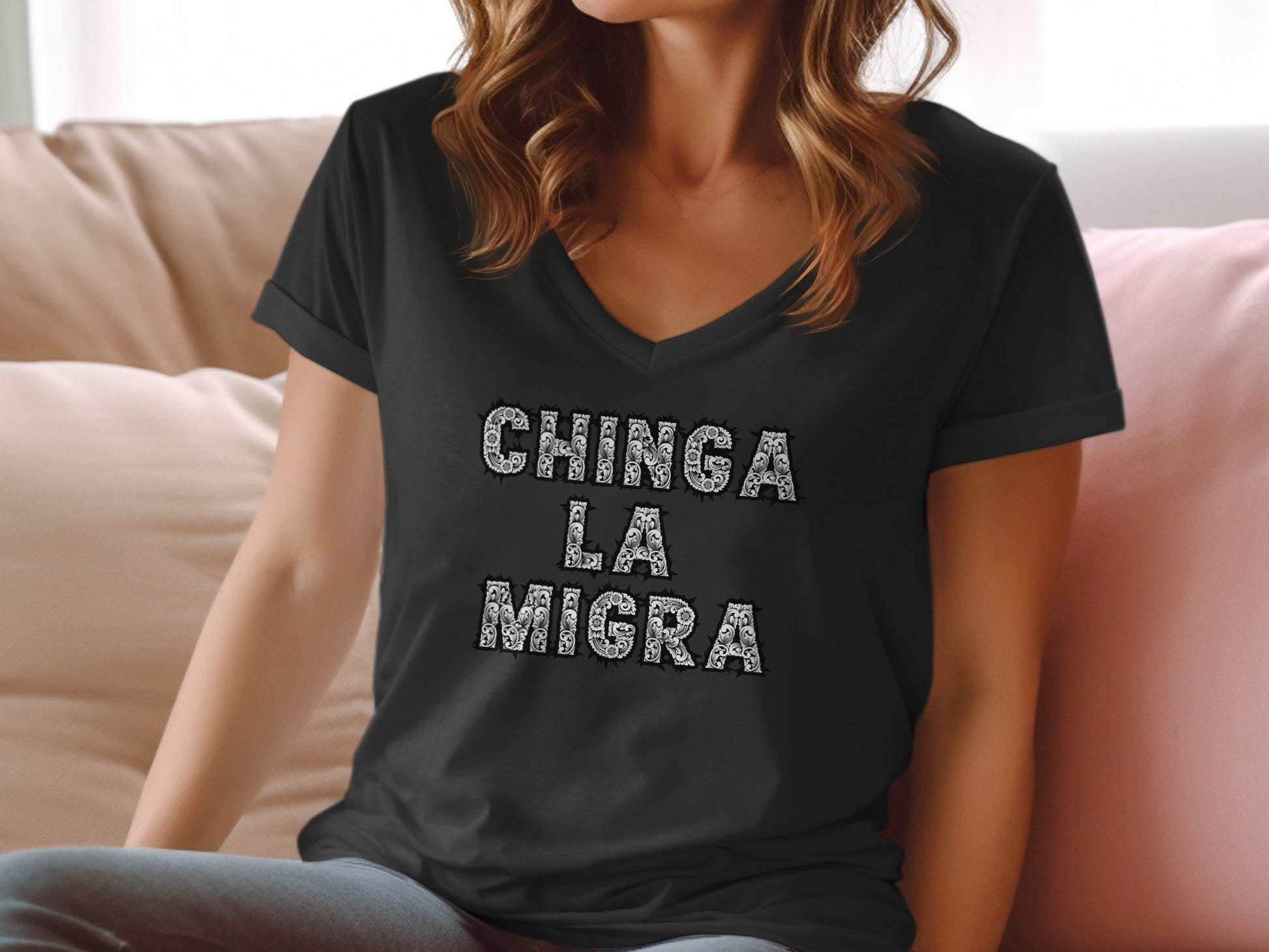 Chinga La Migra Statement Tee product type