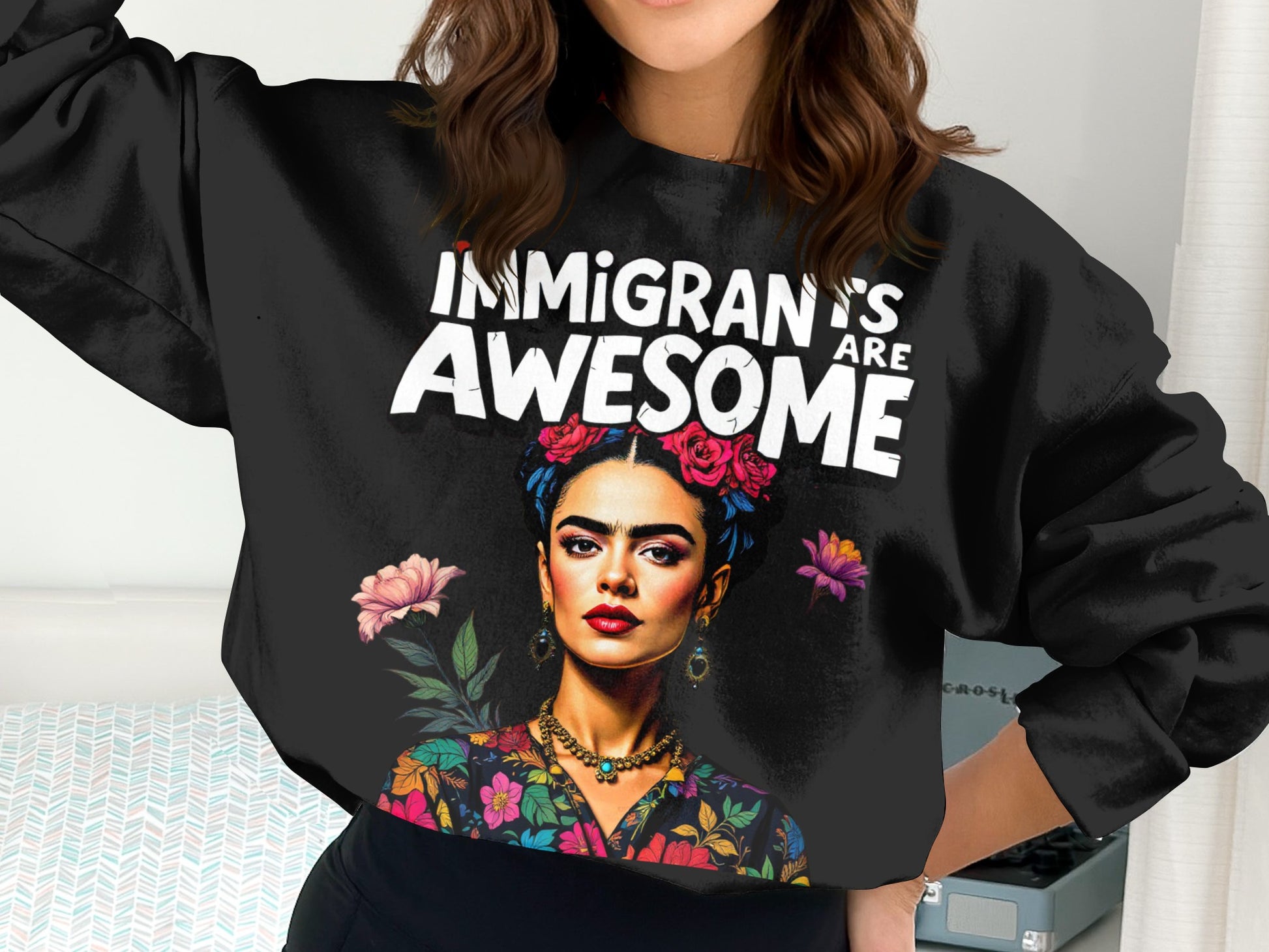 Immigrants Are Awesome Printed Sweatshirt product type