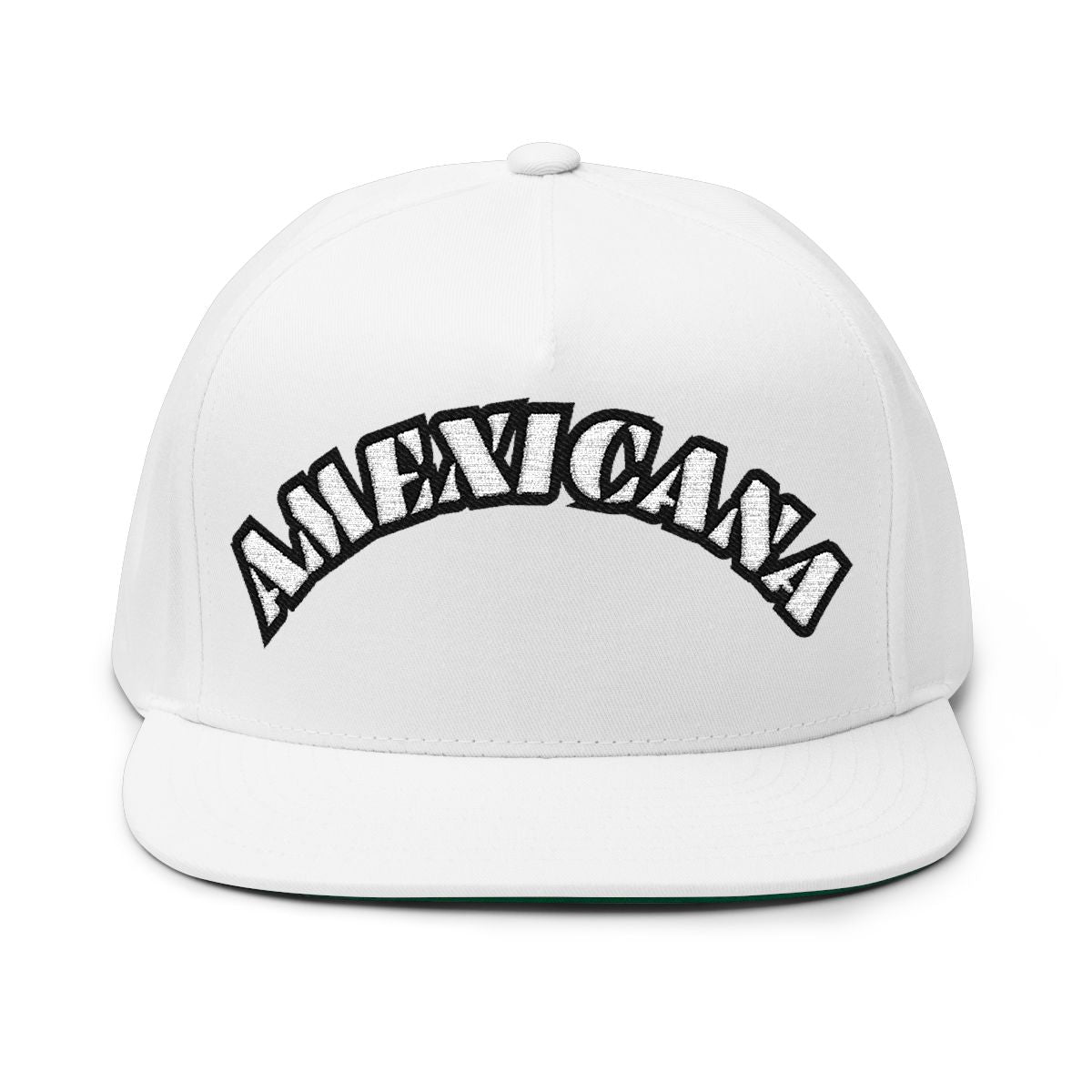MEXICANA Embroidered White Cap Hat for Men and Women