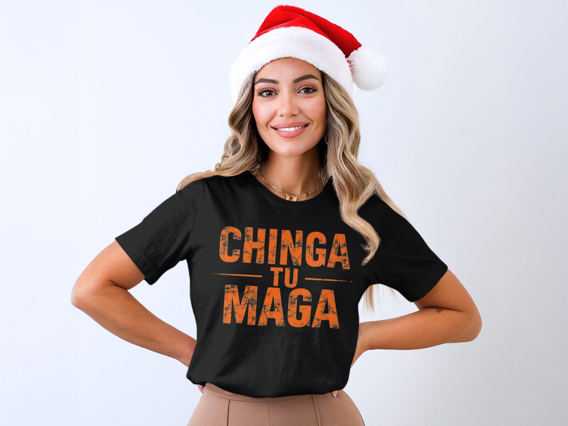 Chinga Tu Maga T-Shirt Festive Christmas Design