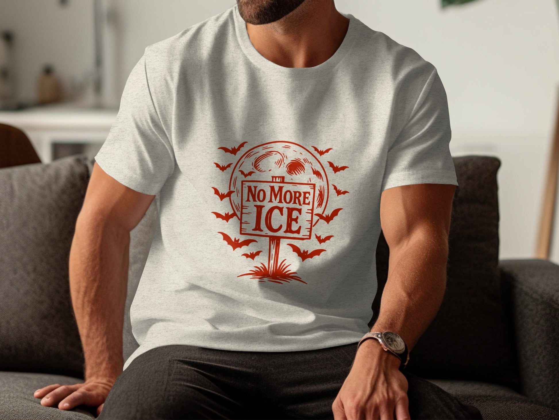 No More Ice Halloween Bats Graphic Printed Shirt product