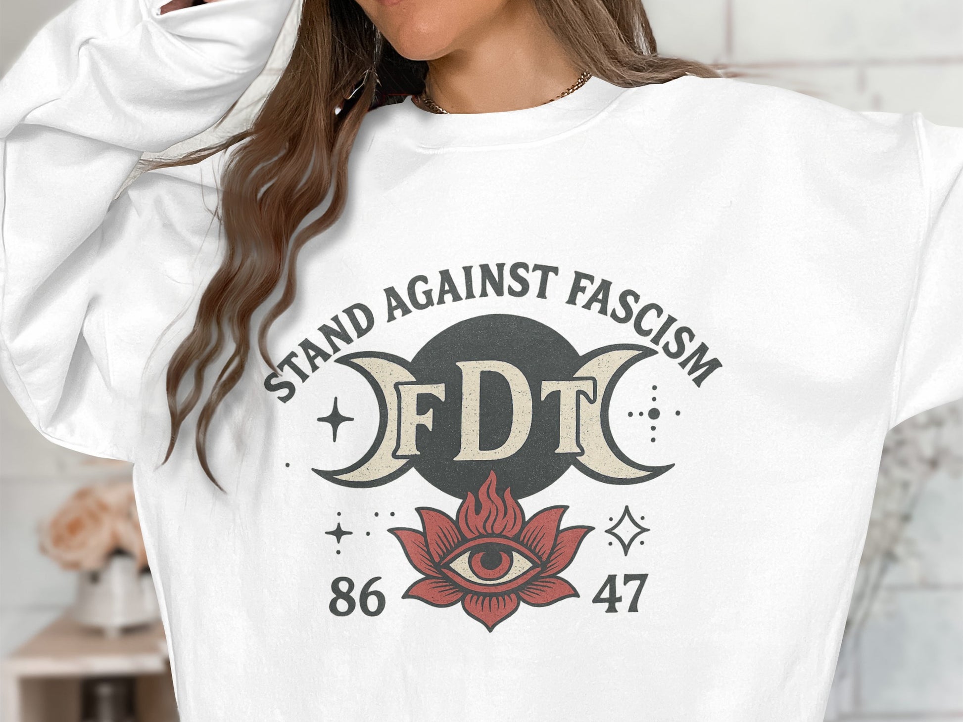 Stand Against Fascism FDT Symbol 86 47 Sweatshirt product type