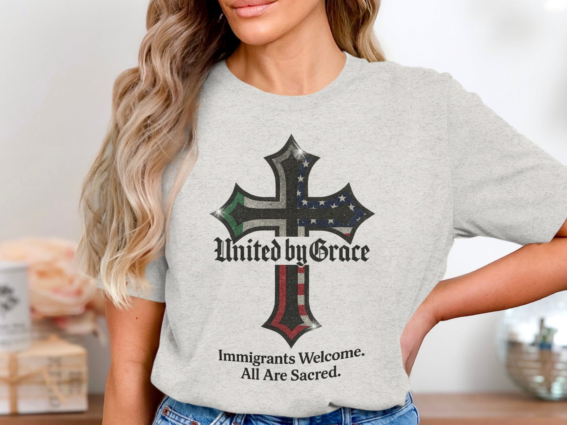 United by Grace Cross Design Unisex T-shirt product
