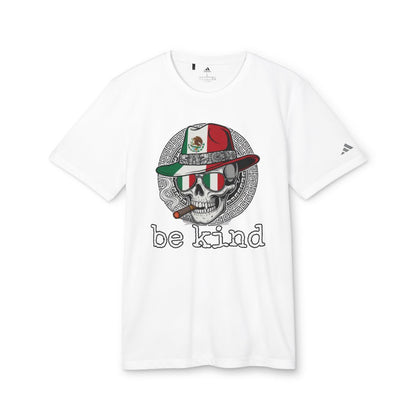 Be Kind Mexican Skull with Hat Graphic T-Shirt