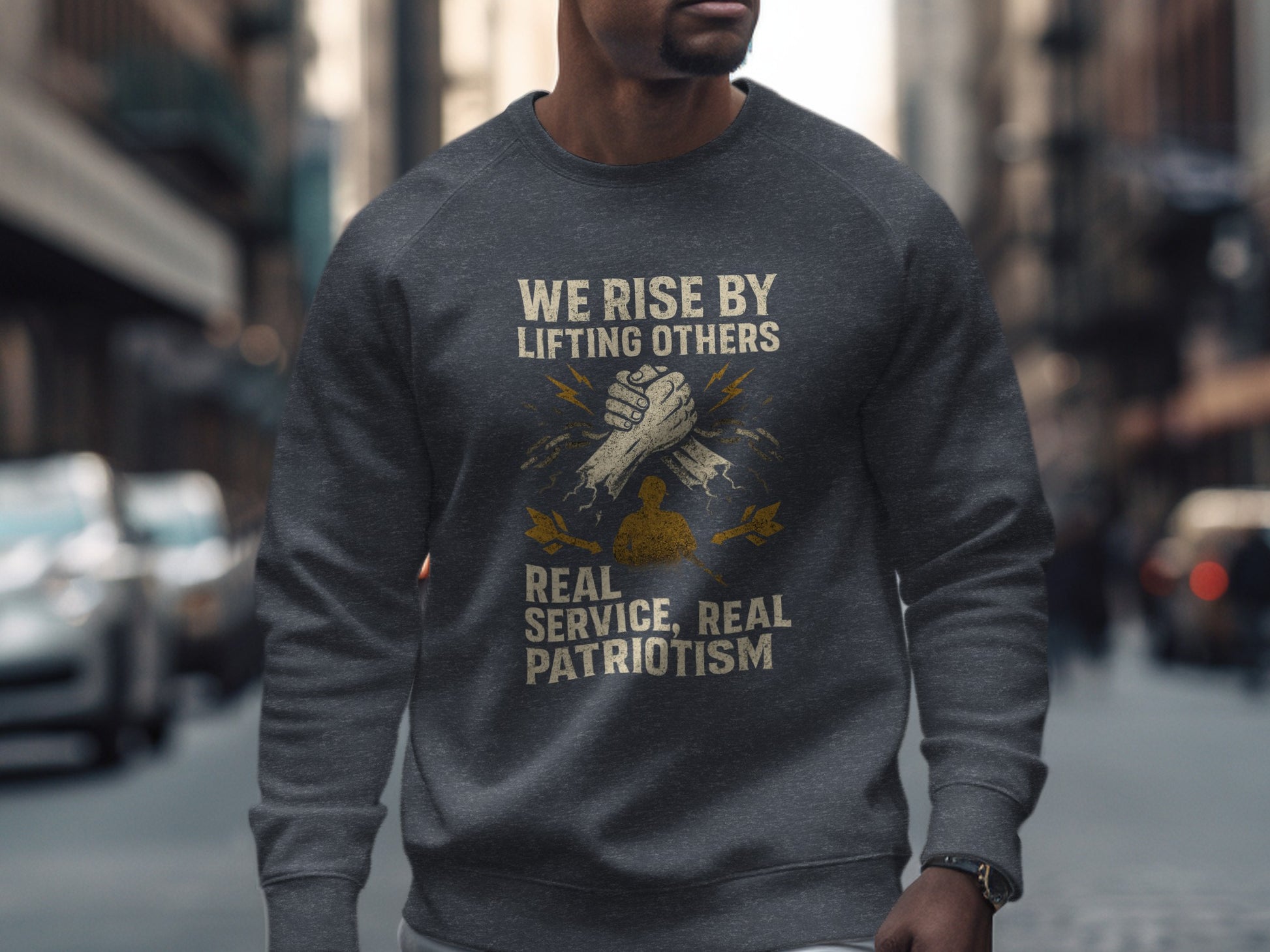 We Rise By Lifting Others Real Service Patriotism product