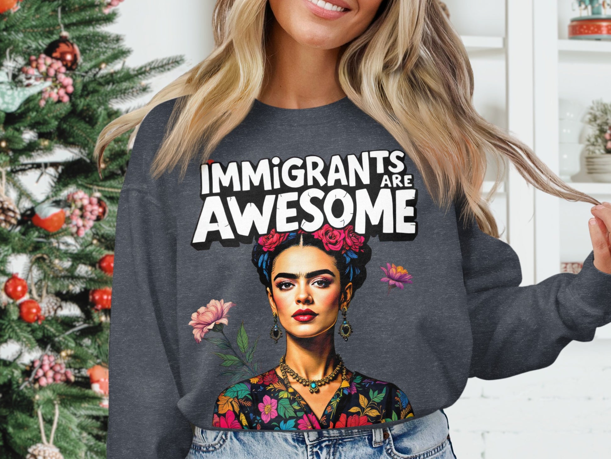 Immigrants Are Awesome Graphic Sweatshirt product type