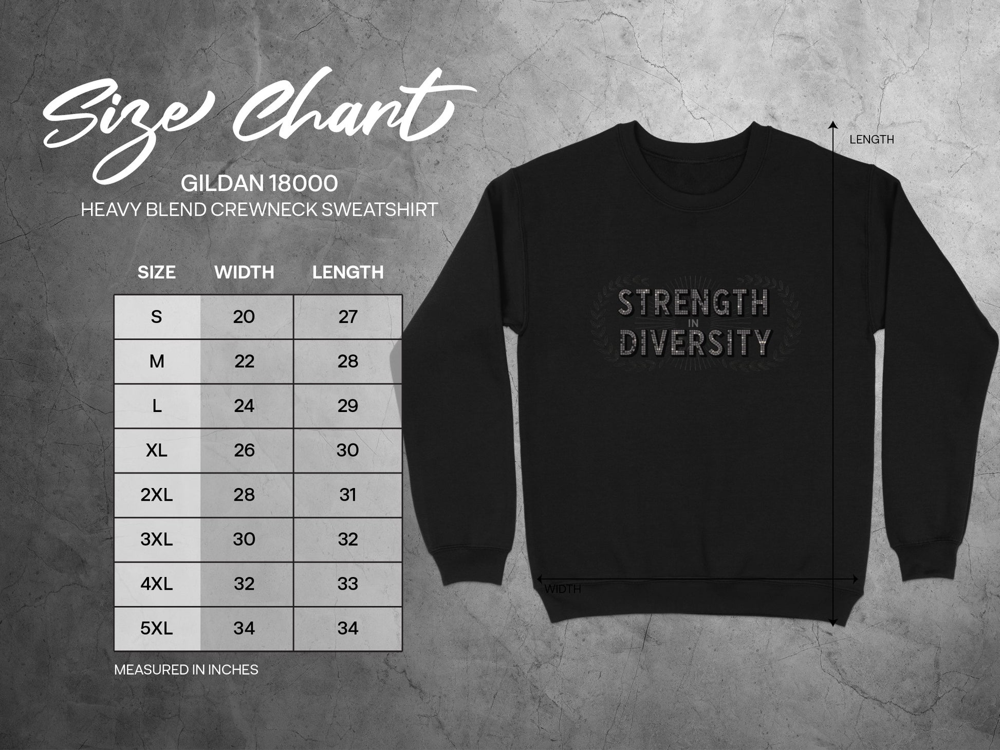Strength Diversity Heavy Blend Crewneck Sweatshirt product