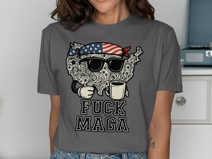 Patriotic Coffee Loving Design Statement Shirt product