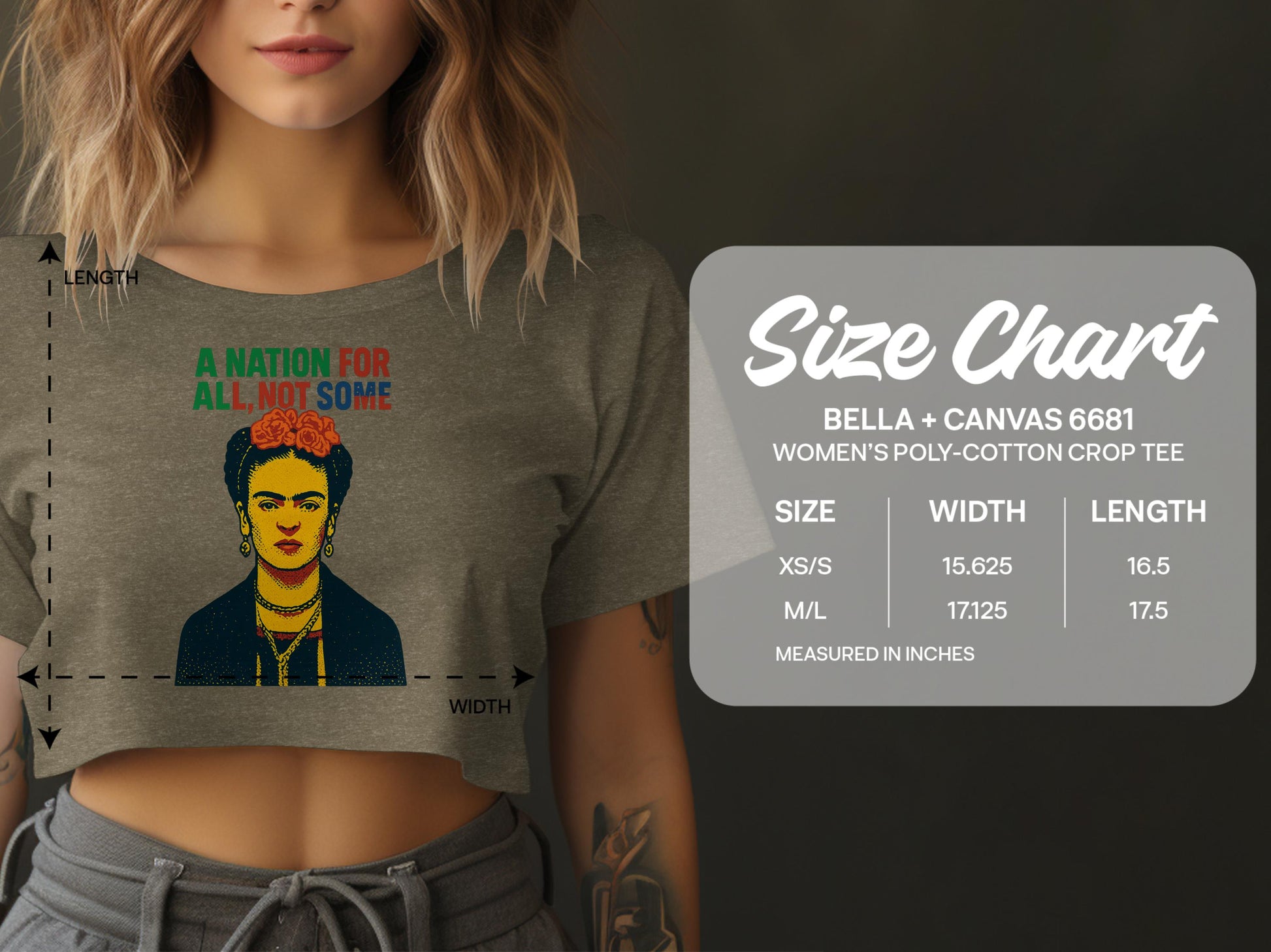 A Nation For All Not Some Women's Crop Tee product