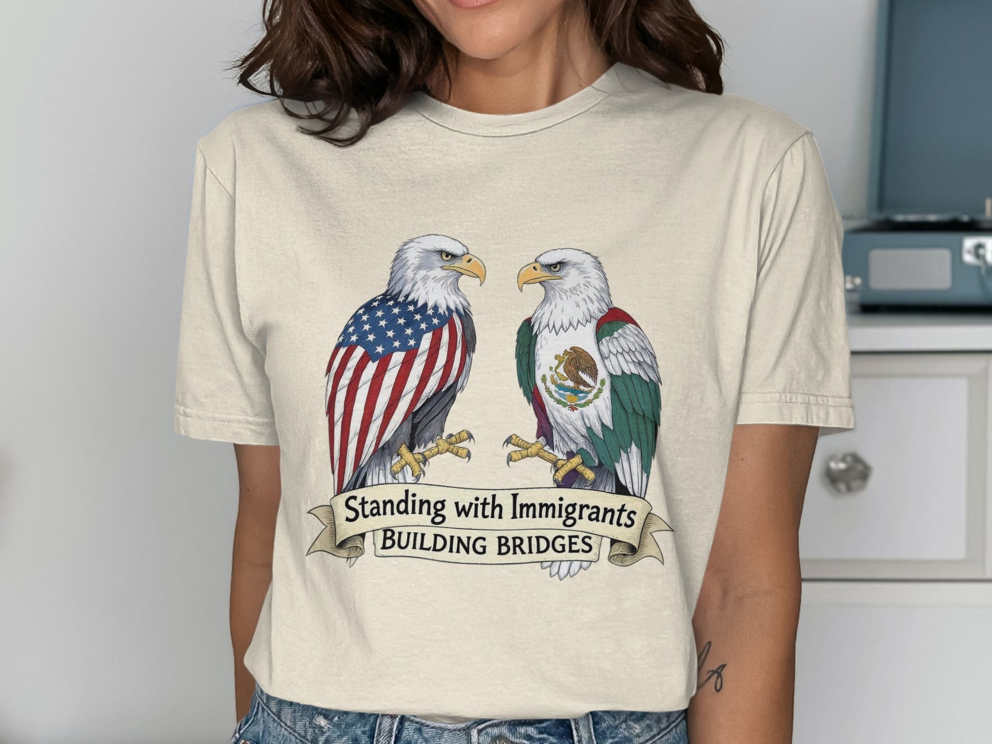 Standing with Immigrants Building Bridges T-shirt product