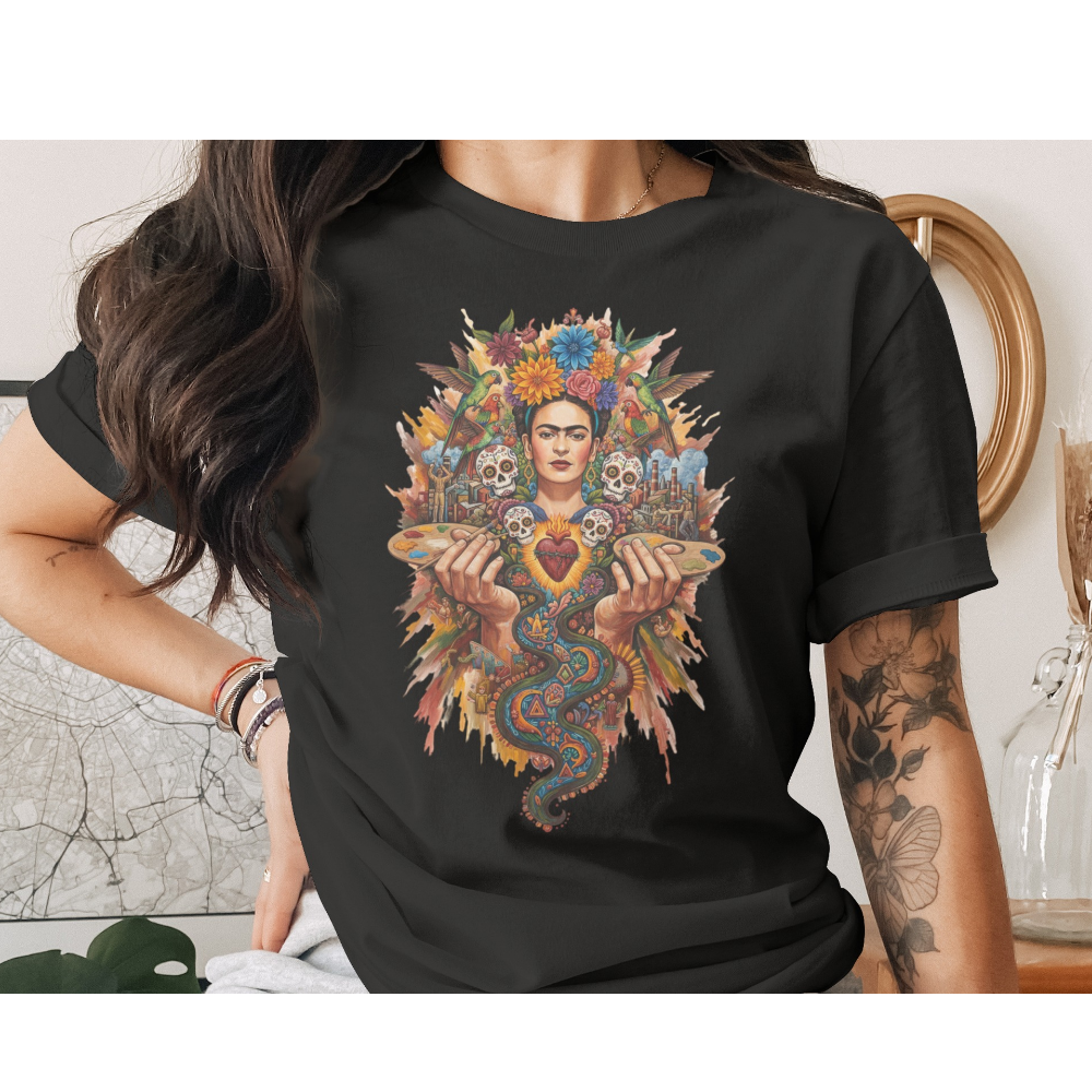 Frida Kahlo Vibrant Artistic Folk Art Colorful product type