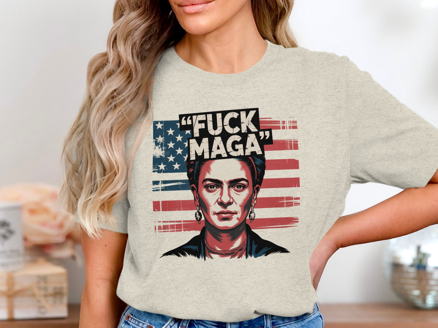 Anti-MAGA Patriotic Design Graphic Tee Shirt product type