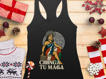 Chinga Tu Maga Graphic Tank Top Holiday Gift Item