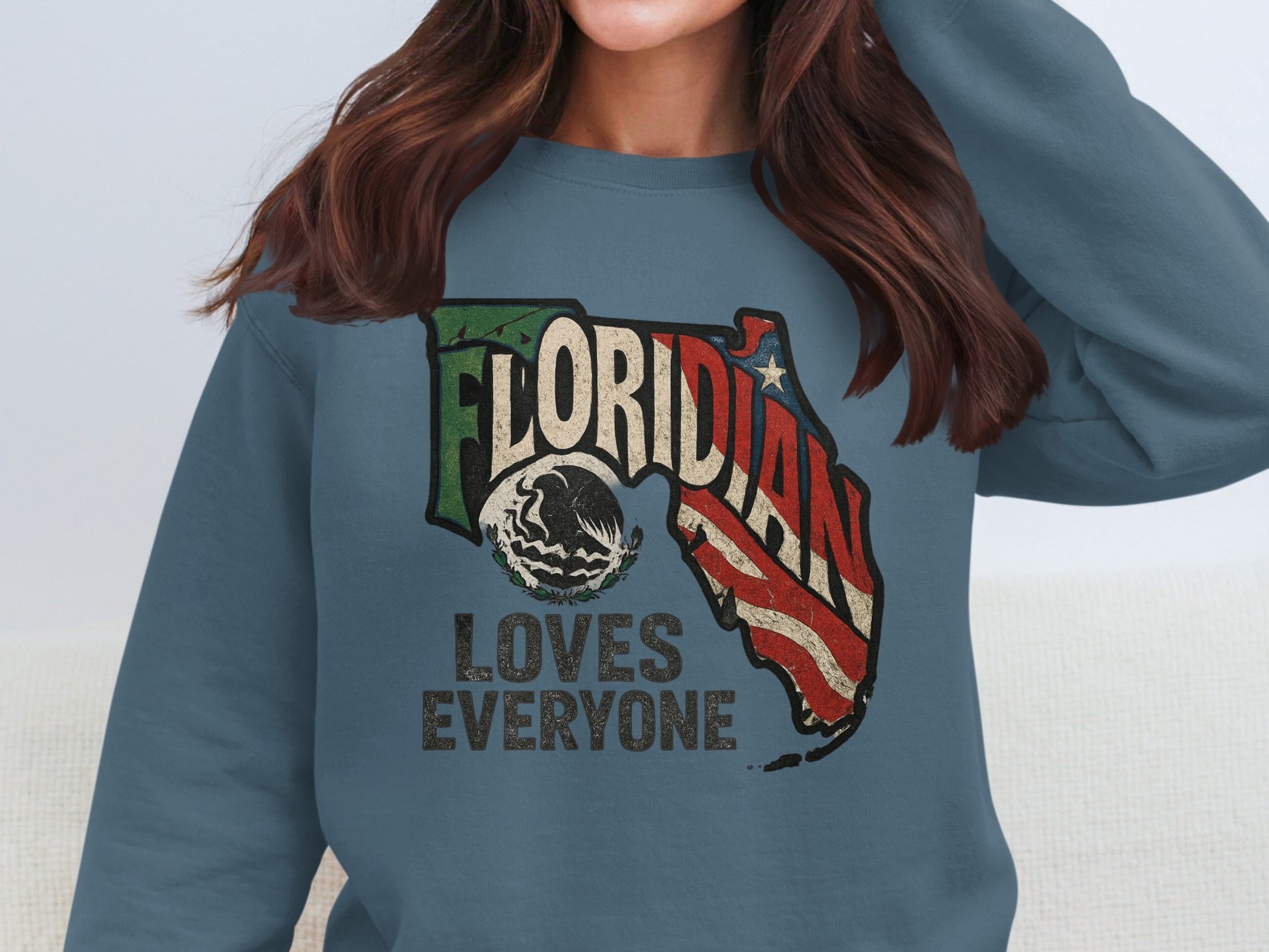 Floridian Loves Everyone Graphic Sweatshirt product