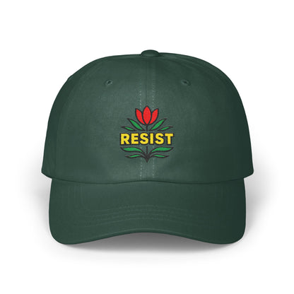 Resist Flower Embroidered Hat product
