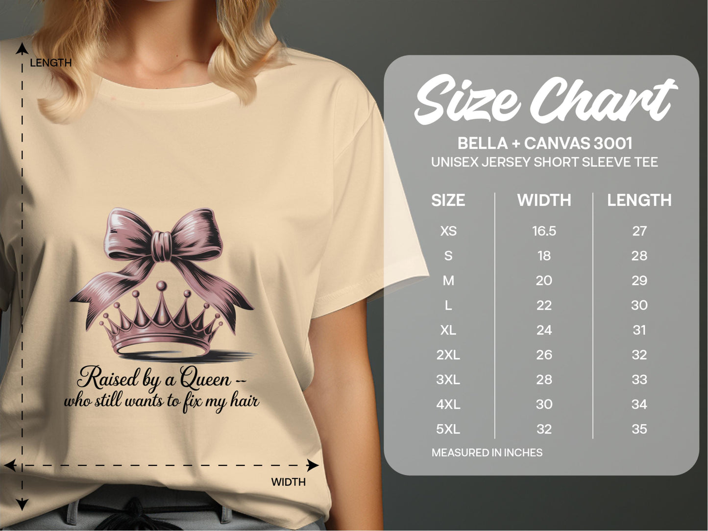 Raised by a Queen graphic tee product