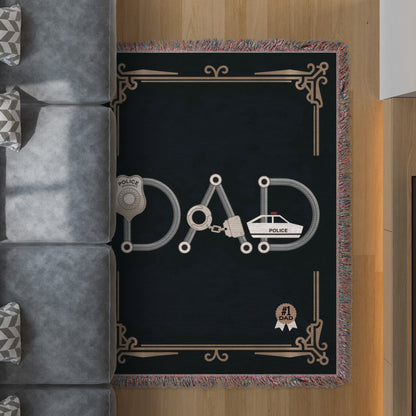 Police Themed #1 Dad Novelty Throw Blanket product
