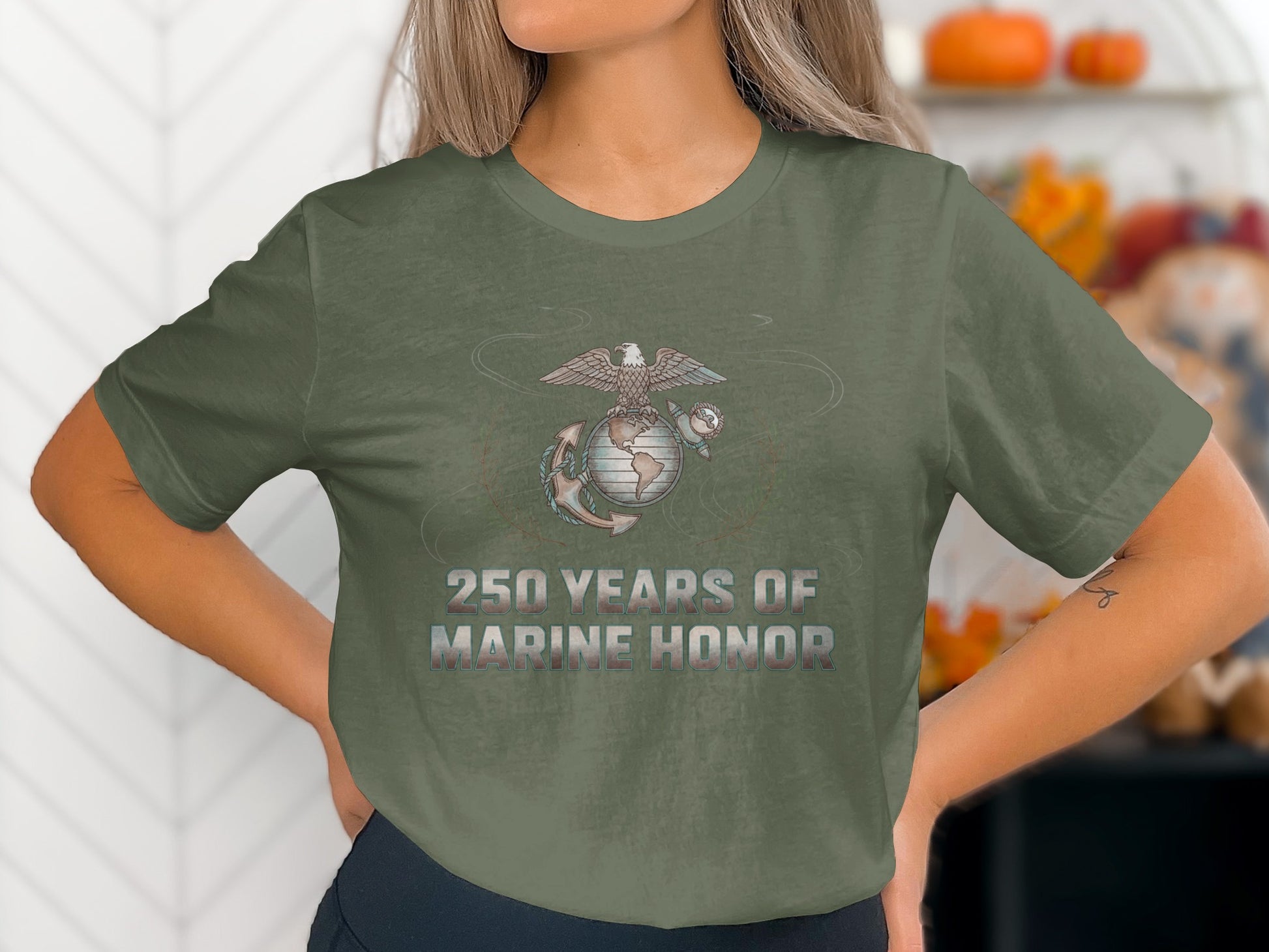 250 Years of Marine Honor Graphic Tee Shirt