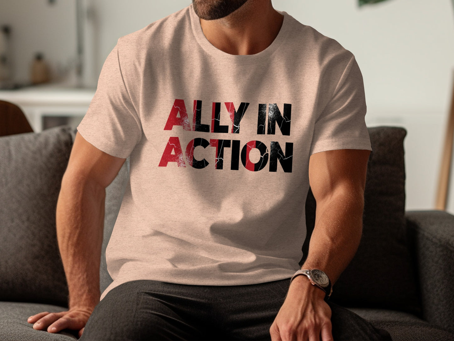Ally In Action Graphic Tee Shirt