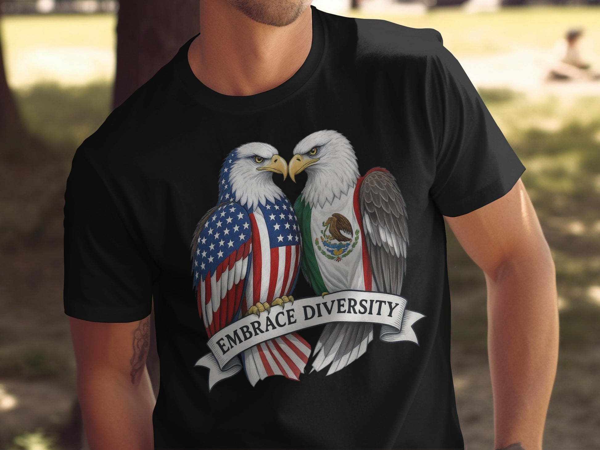 Embrace Diversity Bald Eagles Graphic T-shirt product